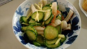 キュウリ酢の物