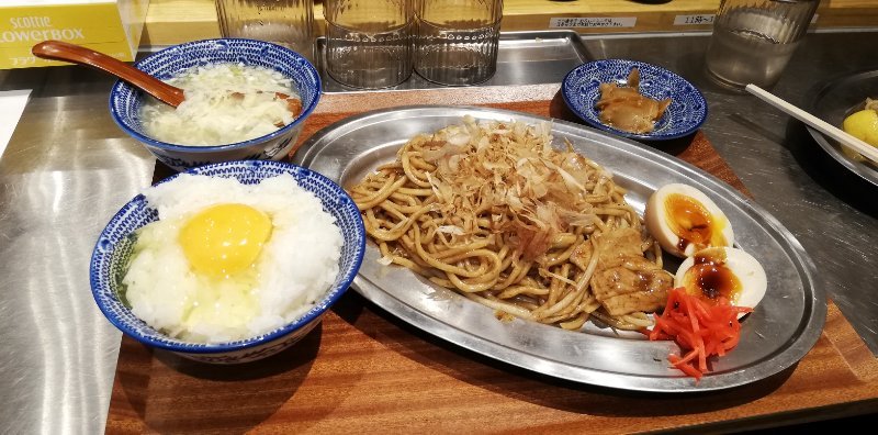 ソース焼きそば定食