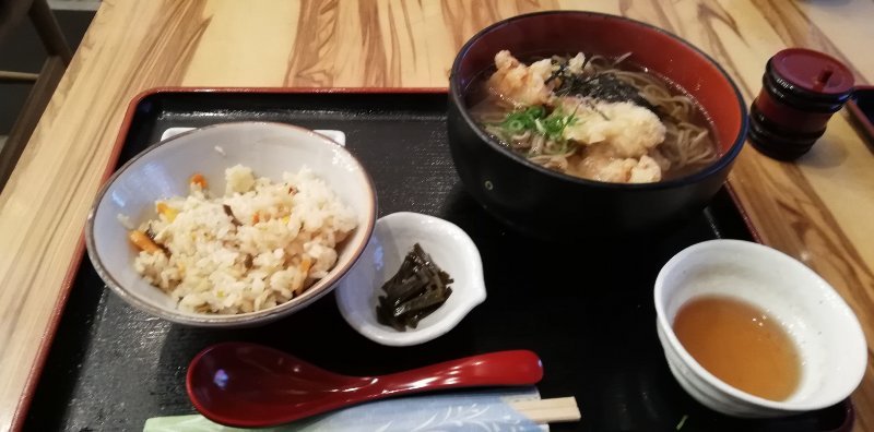 とり天そば