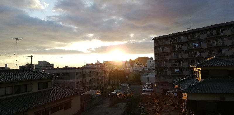 夕日