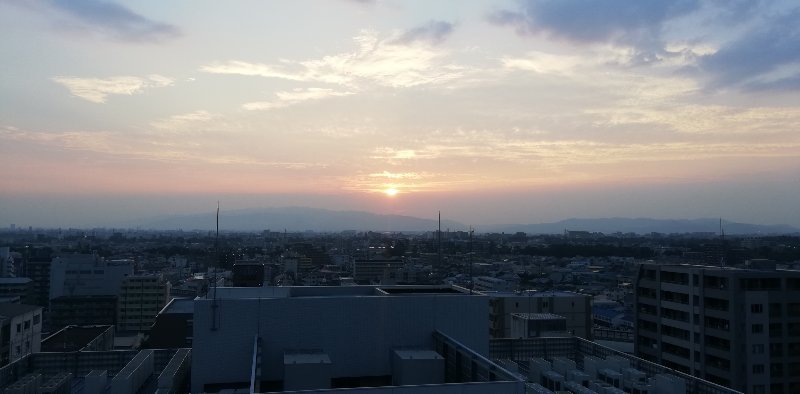 夕日